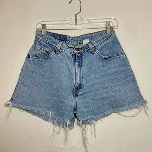 Vintage Orange Tab Levi Shorts